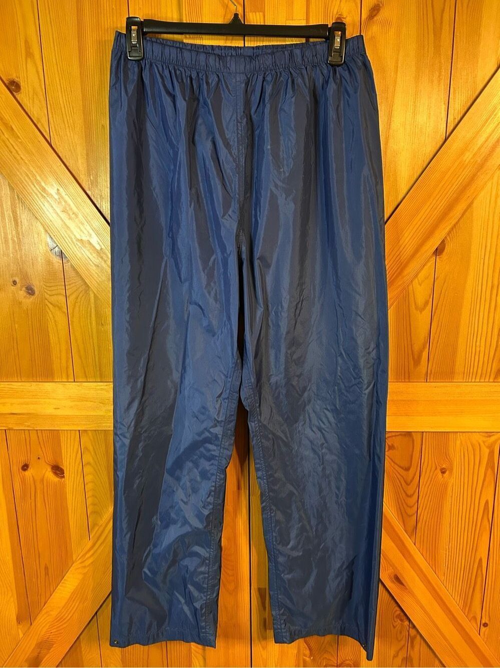 Cabelas Pants Men’s Size XL Nylon Navy Rain Pants Outdoors (0312)